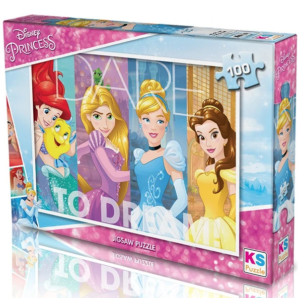 Ks Games Puzzle 100 Parça Lisanslı Princess PR 714 ürün görseli 1