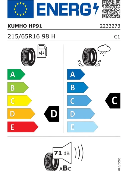 215/65R16 98H CRUGEN HP91 - Resim 2