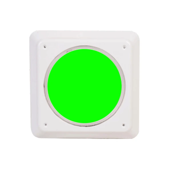 Slim Flat kare Sıva üstü Led Havuz Aydınlatma Ampülü lamba Yeşil 230mm x H33mm 30W ürün görseli 1