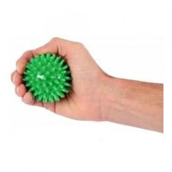 MAXİ EL EGZERSİZ MASAJ VE DUYU TOPU, YEŞİL RENK  7 CM ürün görseli 1