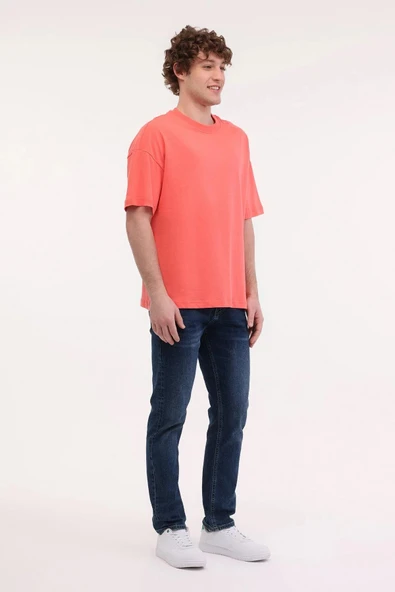 LUMBERJACK MB ROS 11HS113 5FX OVERSIZE TSHIRT - Resim 9
