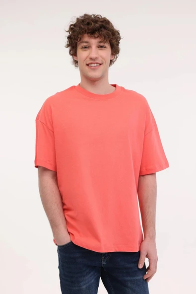 LUMBERJACK MB ROS 11HS113 5FX OVERSIZE TSHIRT - Resim 7