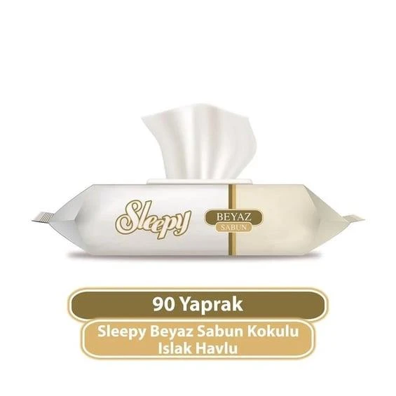 Sleepy Beyaz Sabun Kokulu Islak Havlu Mendil 90 Adet ürün görseli 1