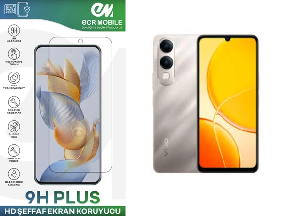 Vivo Y04 Ekran Koruyucu 9H Esnek Nano Cam Tam Uyumlu Şeffaf ürün görseli 1