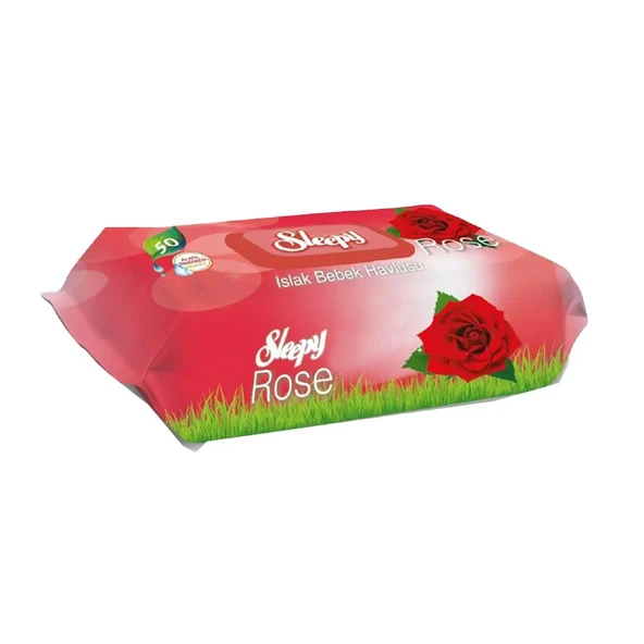 Sleepy Gül Kokulu Islak Bebek Havlusu 50 Yaprak ürün görseli 1