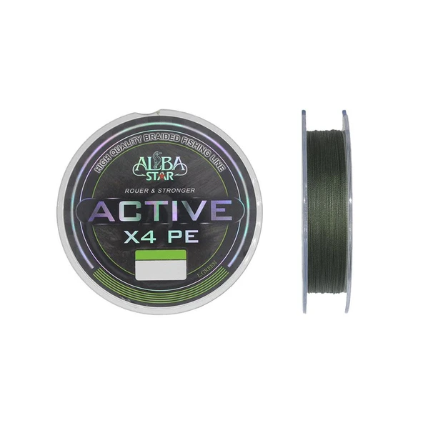 Albastar Active 4x Green İp Misina 0.18mm 150mt ürün görseli 1