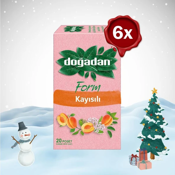 Doğadan Yılbaşı Paketi Form Çay Kayısılı 20'li x 6 ürün görseli 1