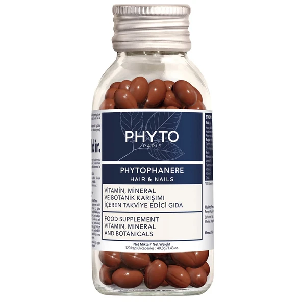 Phyto Phytophanere Vitamin Mineral ve Botanik Karışımı İçeren Takviye Edici Gıda 120 Kapsül ürün görseli 1