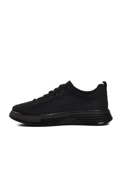 Siyah Memory Foam Erkek Sneaker - Resim 2