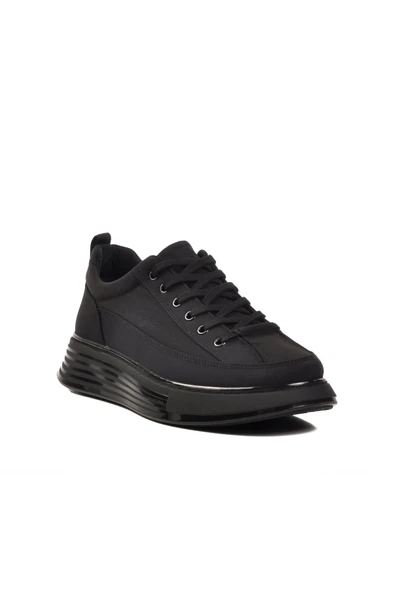 Siyah Memory Foam Erkek Sneaker - Resim 3