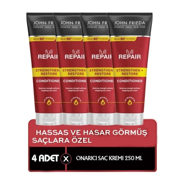 JOHN FRİEDA FULL REPAİR SAÇ BAKIM KREMİ 250ML 4 LÜ ürün görseli 1