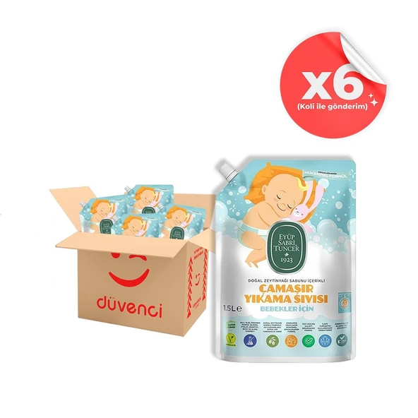 Eyüp Sabri Tuncer Bebek Çamaşır Yıkama Sıvısı 1500 ml x 6 ürün görseli 1