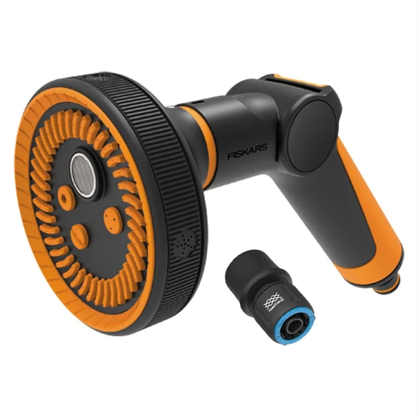 Fiskars 1065492 Çok Fonksiyonlu Sulama Tabancası + Stoplu Hortum Bağlantısı ürün görseli 1