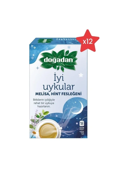 Doğadan İyi Uykular Çayı Melisa ve Hint Fesleğeni x 12 ürün görseli 1