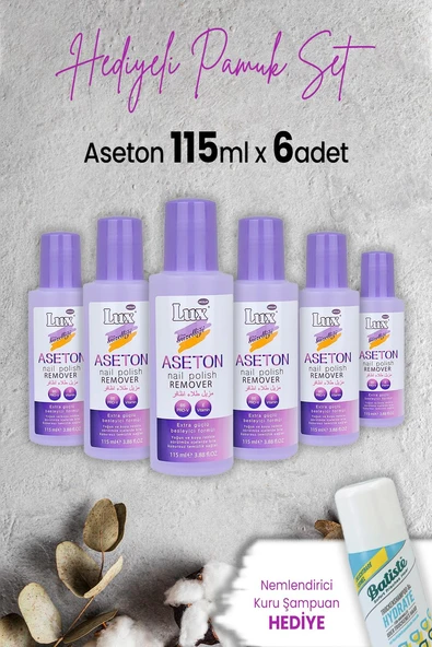 Lux Aseton 115 ml x 6 Adet ve Hediyeli ürün görseli 1