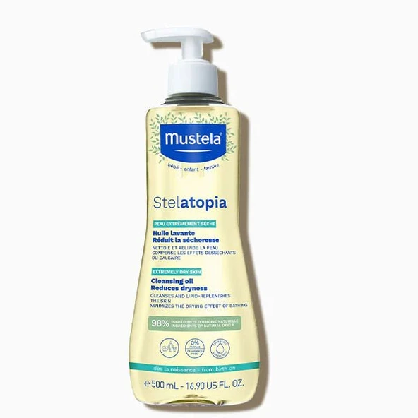 Mustela Stelatopia Cleansing Oil 500 ml Temizleme Yağı ürün görseli 1