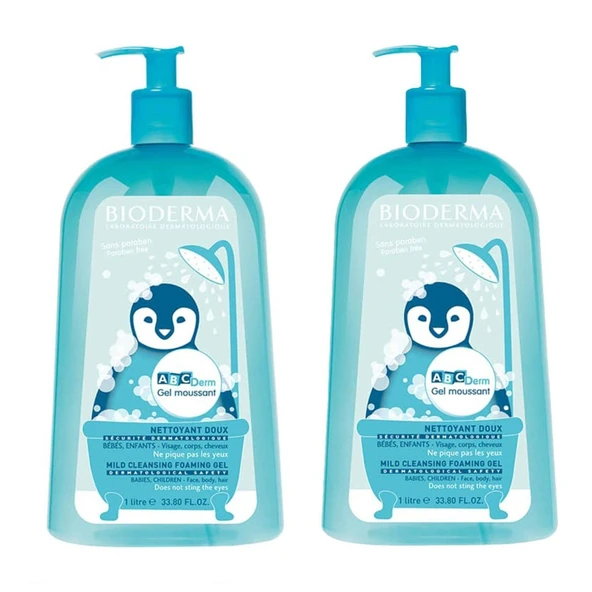 Bioderma ABCDerm Foaming Cleanser 1 lt 2li ürün görseli 1