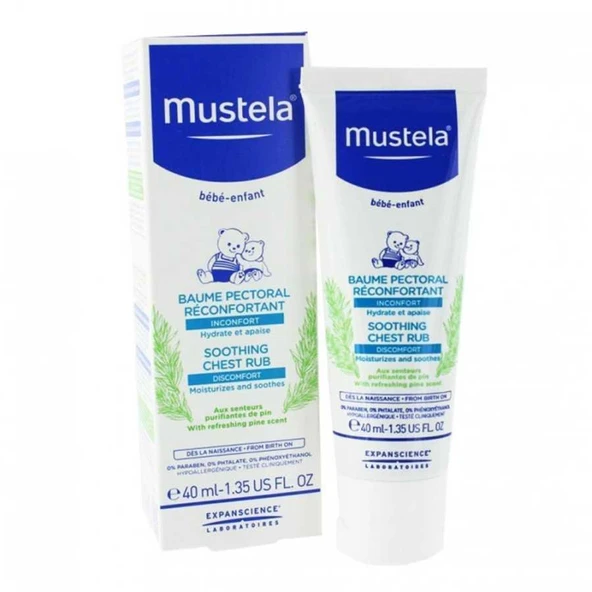 Mustela Soothing Chest Rub Yatıştırıcı Balsam 40 ml ürün görseli 1