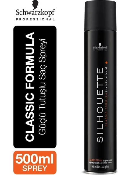 Schwarzkopf Silhouette Süper Tutucu Saç Spreyi 500 ML ürün görseli 1