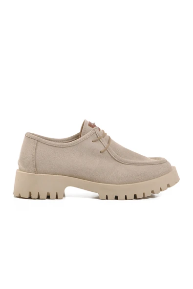 Pierre Cardin Bej Süet Kadın Casual Ayakkabı PC-54319 Z ürün görseli 1