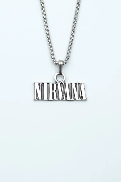 Nirvana Gümüş Kaplama Örme Zincir Kolye ürün görseli 1