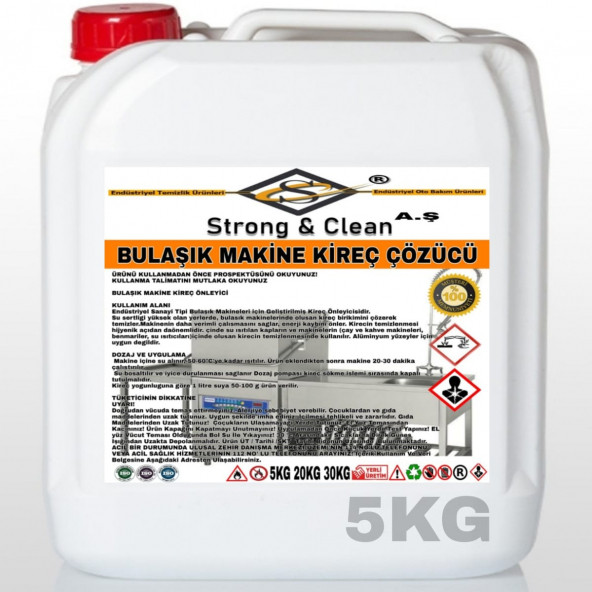 Bulaşık Makine Kireç Çözücü 5KG ürün görseli 1