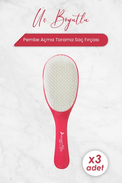 Nascita Üç Boyutlu Açma Tarama Saç Fırçası Pembe 4190 x 3 Adet ürün görseli 1