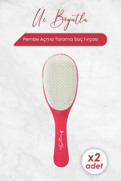 Nascita Üç Boyutlu Açma Tarama Saç Fırçası Pembe 4190 x 2 Adet ürün görseli 1