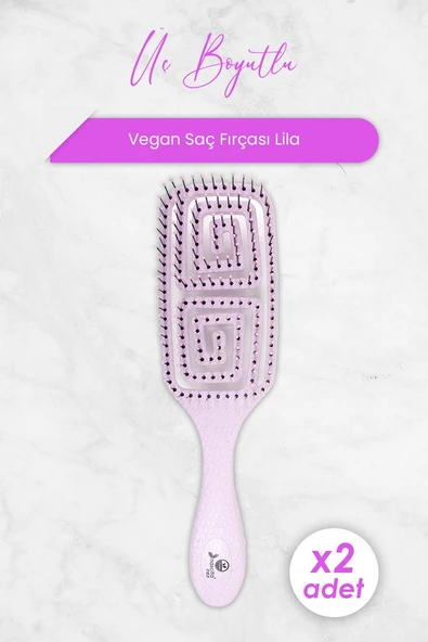Nascita Üç Boyutlu Saç Fırçası Vegan Lila 5853 x 2 Adet ürün görseli 1