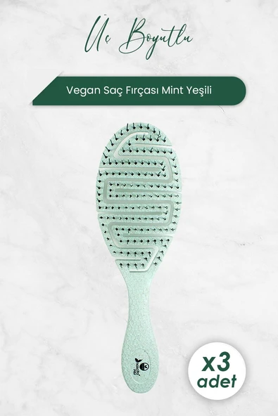 Nascita Üç Boyutlu Saç Fırçası Vegan Mint Yeşili 5846 x 3 Adet ürün görseli 1