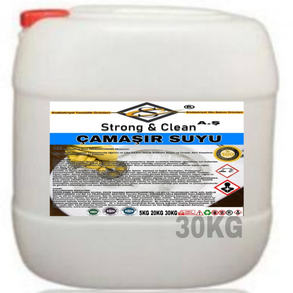 Çamaşır Suyu Klorlu 30kg ürün görseli 1