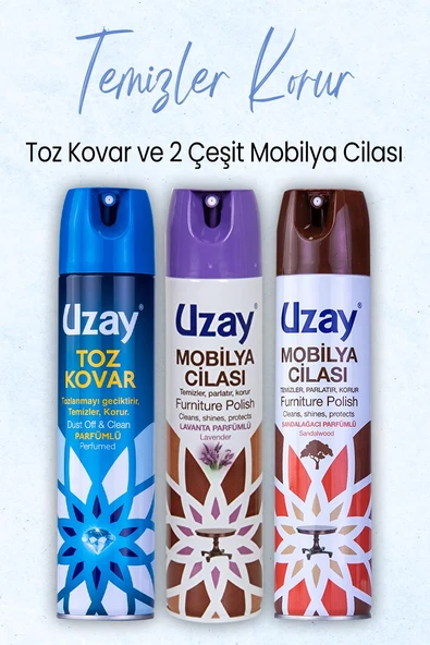 Uzay Toz Kovar ve 2 Çeşit Mobilya Cilası ürün görseli 1