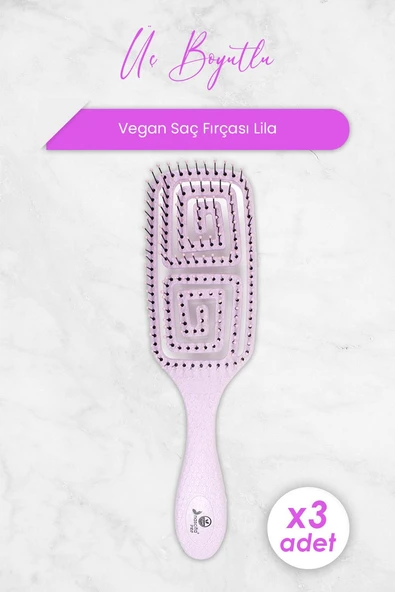 Nascita Üç Boyutlu Saç Fırçası Vegan Lila 5853 x 3 Adet ürün görseli 1