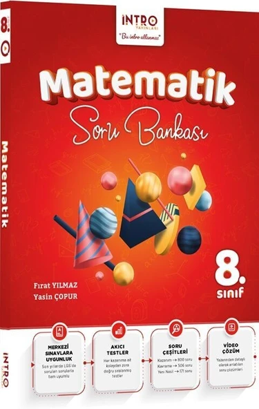 8. Sınıf Matematik Soru Bankası İntro Yayınları ürün görseli 1