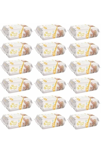 Islak Havlu Mendil 90 Yaprak 18 Li Set Sensitive Plastik Kapaklı ürün görseli 1
