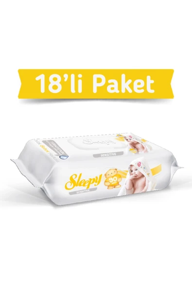Islak Havlu Sensitive 90 Lı X 18 Adet (1620 Yaprak) ürün görseli 1