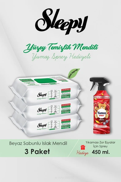300 Adet Easy Clean Havlu, Amber Oda Kokusu Hediyeli ürün görseli 1