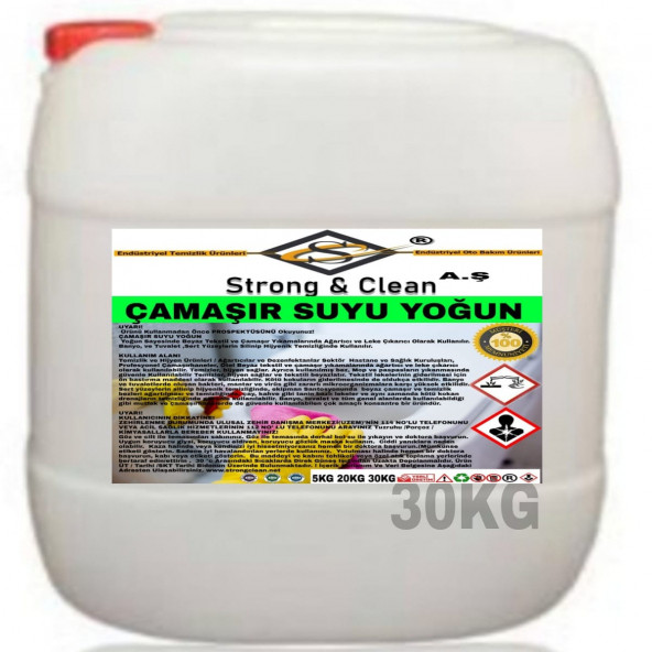 Çamaşır Suyu Ultra Yoğun 30kg ürün görseli 1