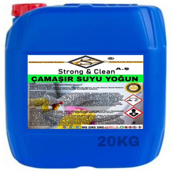Çamaşır Suyu Ultra Yoğun 20kg ürün görseli 1