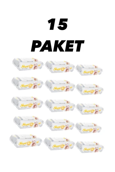 Sensitive Islak Havlu 15x90 Lı 15 Paket 1350 Yaprak ürün görseli 1