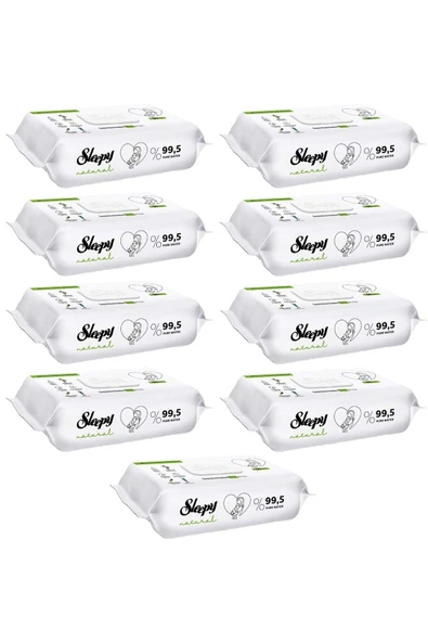 Sleepy Natural Yenidoğan Islak Mendili 90'lı Toplam 9 Paket ürün görseli 1