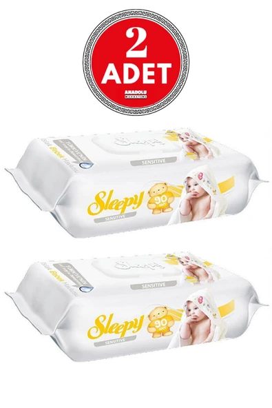 Sensitive Islak Mendil 90 Yaprak 2 Adet ürün görseli 1