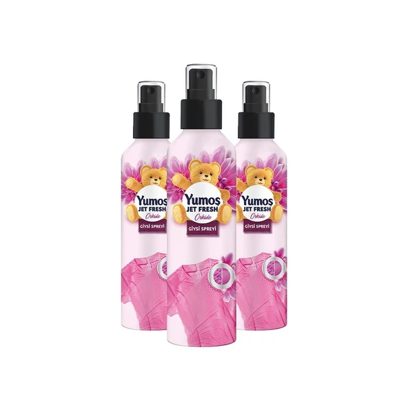 Yumoş Jet Fresh Ütü Etkisi Giysi Spreyi Orkide 200 ml x 3 ürün görseli 1