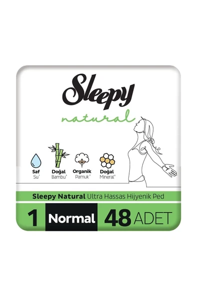 Natural Ultra Hassas Hijyenik Ped Normal 48 Adet Ped ürün görseli 1