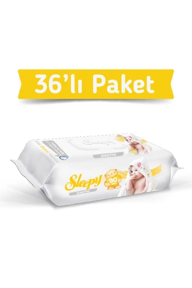 Sleepy Sensitive Islak Mendil 36 Adet x 3240 Yaprak ürün görseli 1