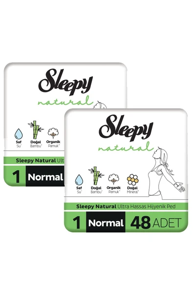 Natural Ultra Hassas Hijyenik Ped Normal 96 Adet Ped ürün görseli 1