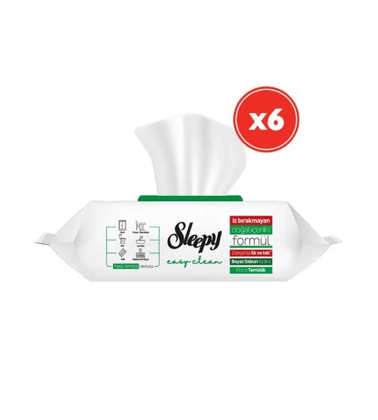 Sleepy 6'lı Sleepy Easy Clean Yüzey Temizleme Havlusu 100'lü ürün görseli 1