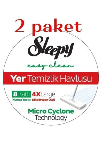 Yer Temizleme Havlusu,4 Xl 8 Kat,2 Paket, Dayanıklı Özel Ambalaj ürün görseli 1
