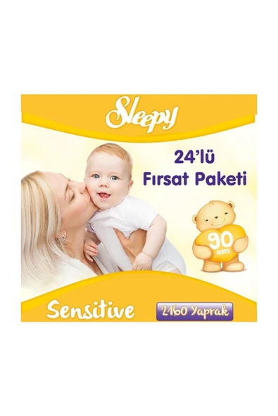 Sleepy Sensitive 90'lı Islak Havlu 24'lü Paket ürün görseli 1