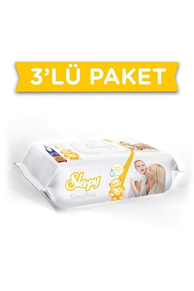 Sleepy Sensitive Islak Mendil 90 Yaprak,3 Adet ürün görseli 1